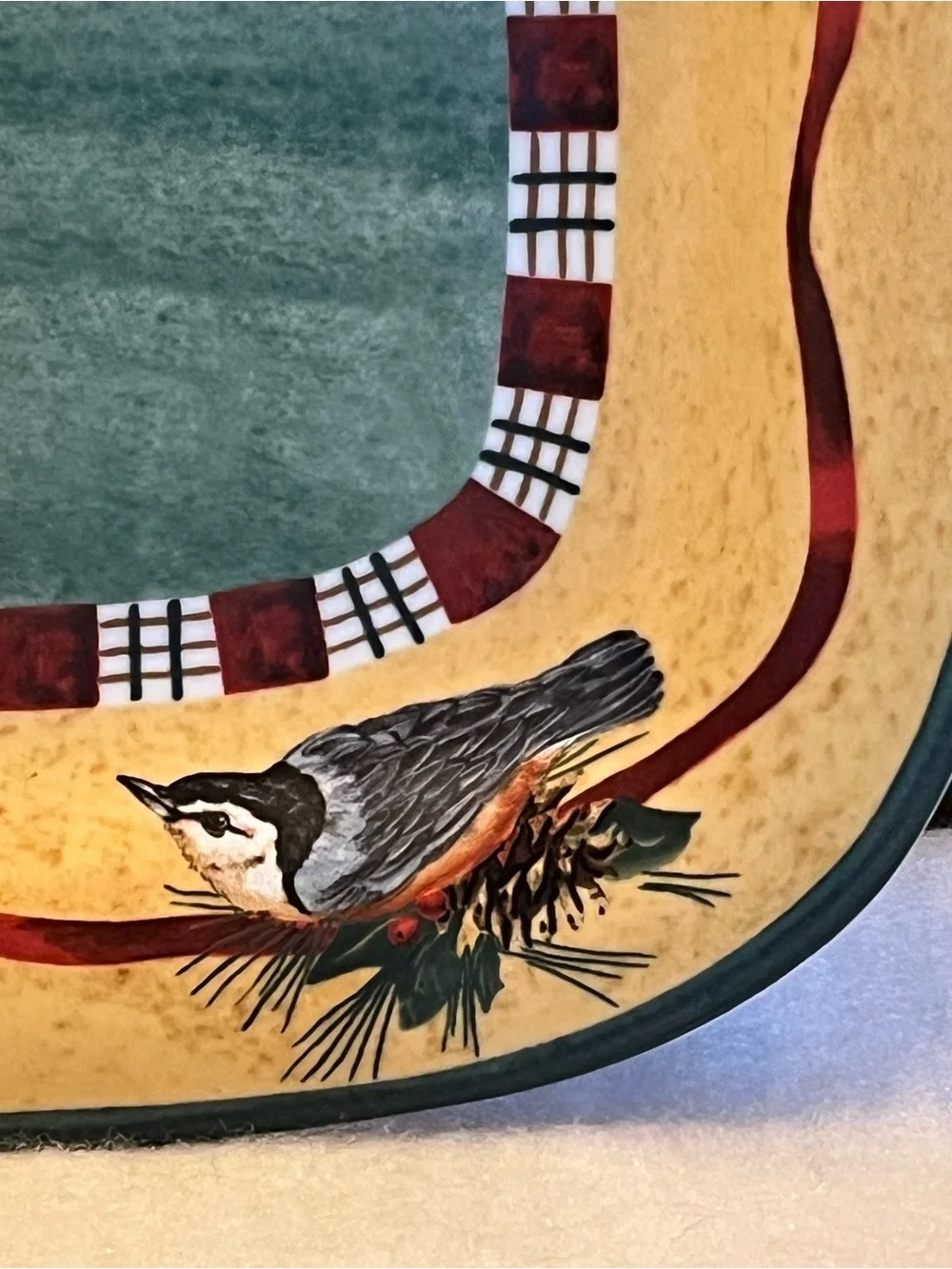 Lenox Winter Greetings Everyday Hors D'Oeuvre Earthenware Platter